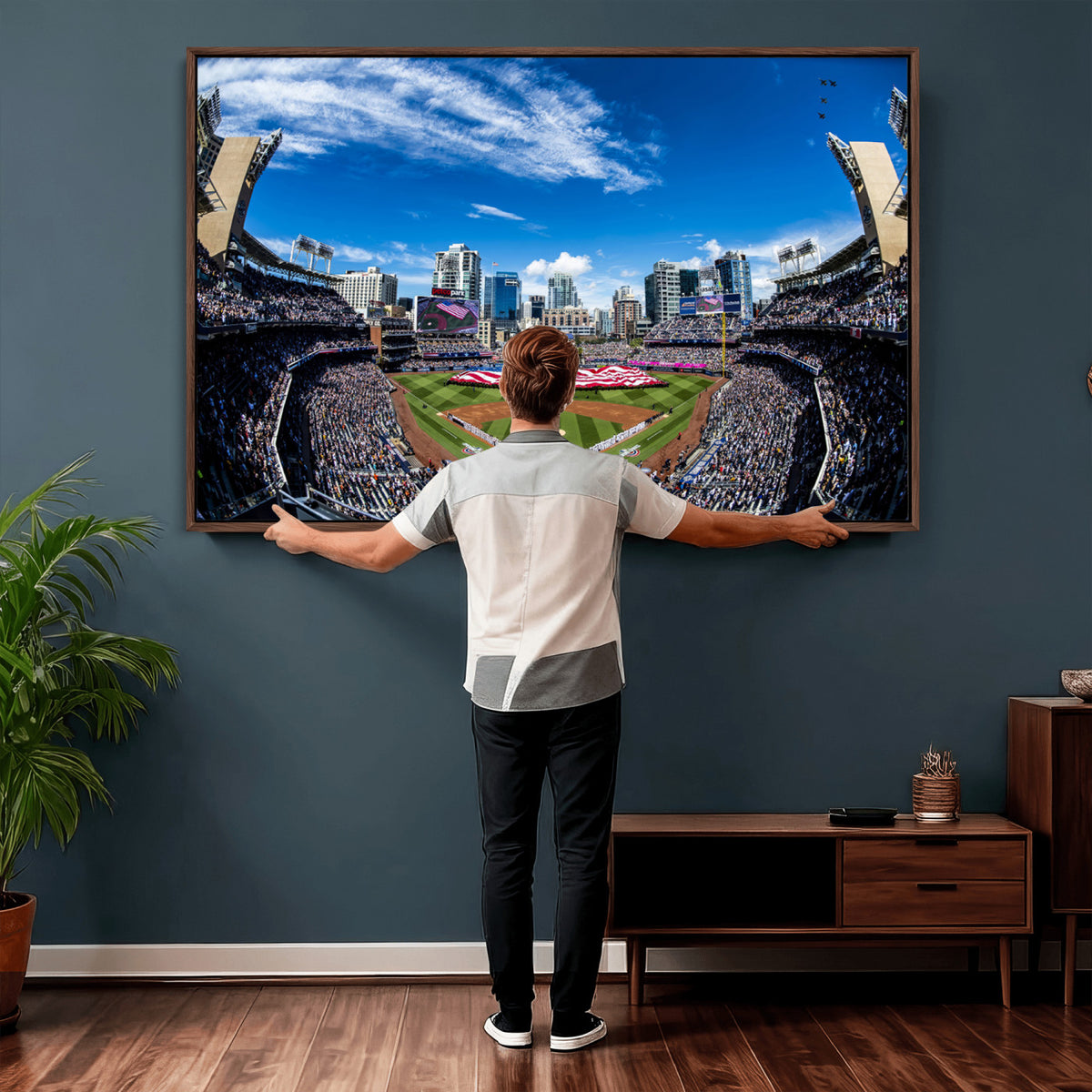 52297-MGV-CV-36X24 - San Diego Padres Baseball Team Print, Petco Park Stadium