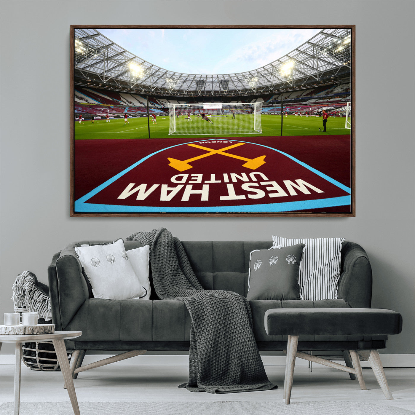 MGV-FC-36X24 - West Ham United FC Stadium Canvas Wall Art – London Stadium Football Print – Premier League Team