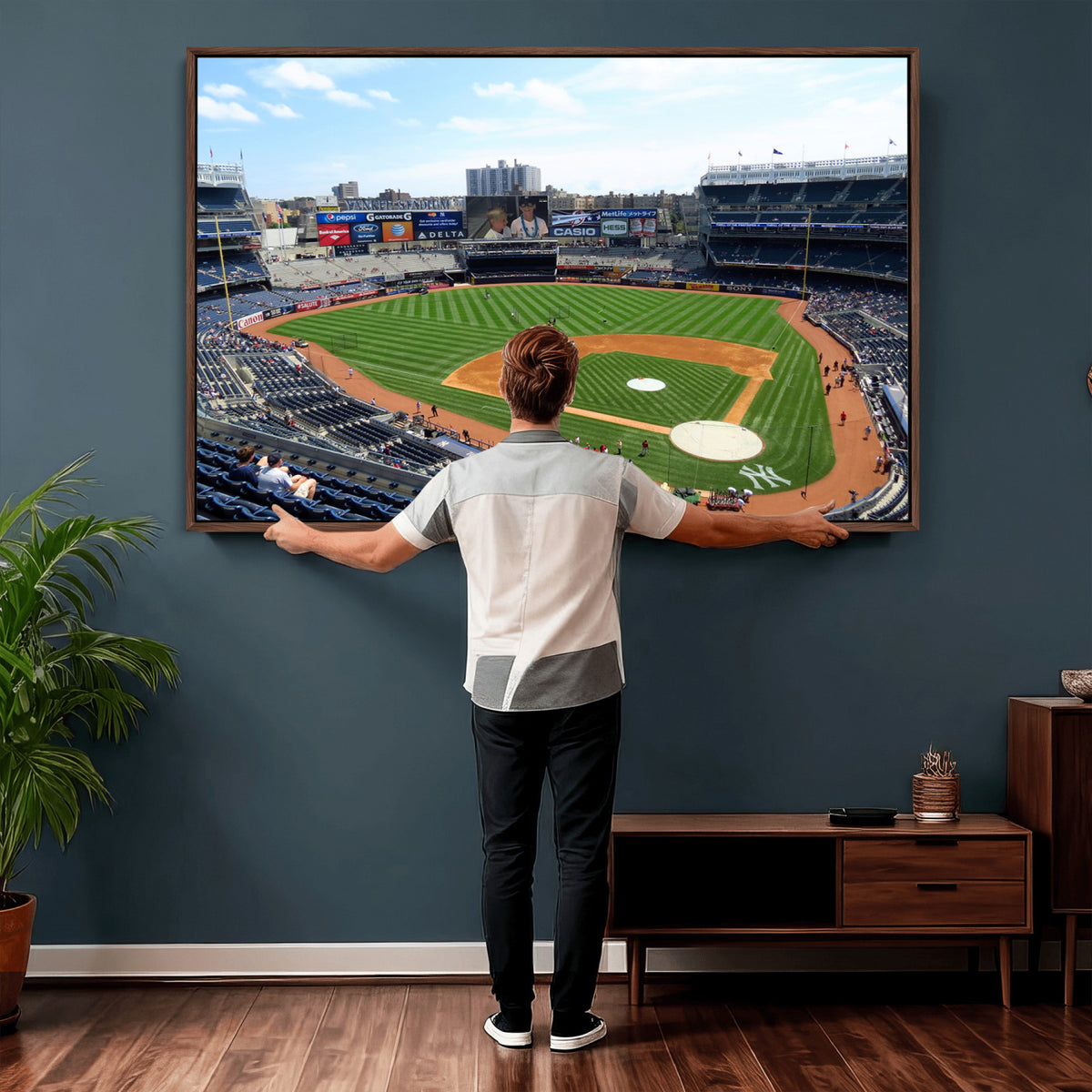 98047-MGV-CV-36X24 - Buffalo Bills Stadium Wall Art, Buffalo Bills Decor, NFL Fan Gift