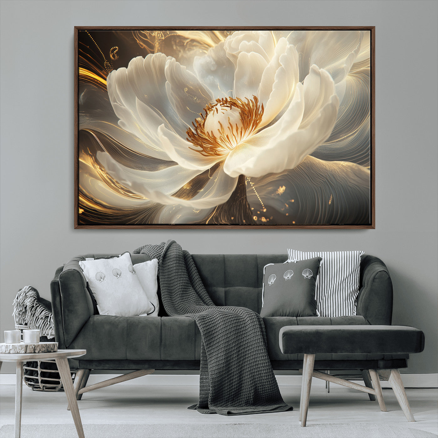 MGV-FC-36X24 - Abstract Floral Wall Art Canvas Print