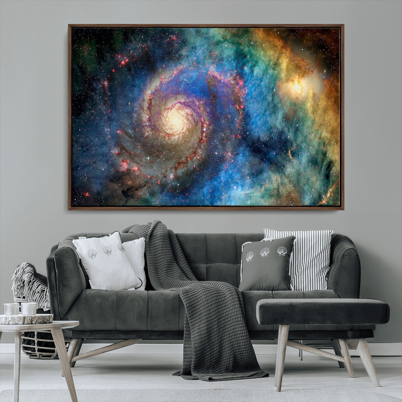 MGV-FC-36X24 - Spiral Galaxy Wall Art Canvas Print