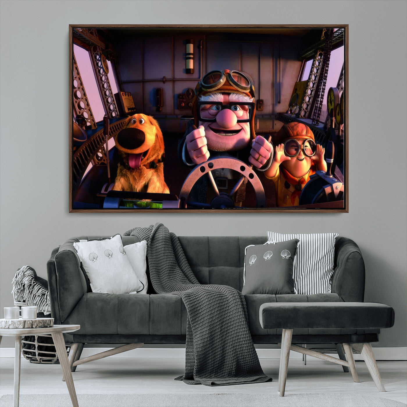 MGV-FC-36X24 - Carl Russel And Dog, Movie Up Poster, Movie Up Wall Art, Movie Up Poster Print, Carl