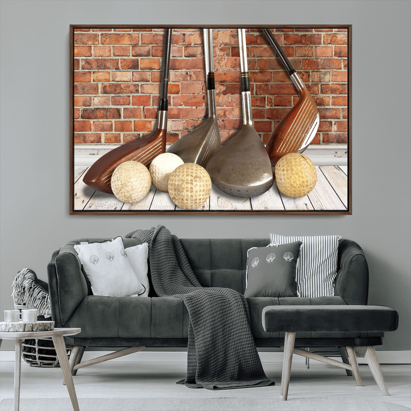MGV-FC-36X24 - Vintage Golf Ball Wall Art Canvas Print | Golf Decor for Man Cave or Office | Ready to Hang and