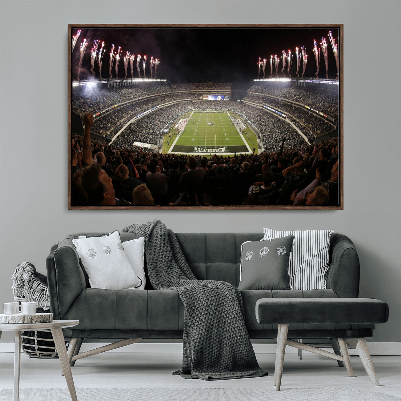 MGV-FC-36X24 - Eagles Field Stadium Wall Art - Philadelphia Eagles Football Team Print - Philadelphia Lincoln