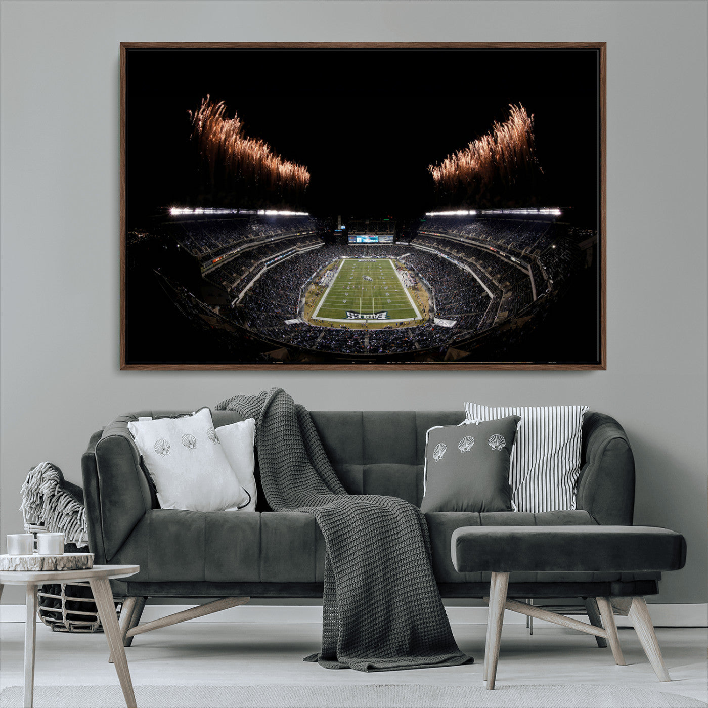 MGV-FC-36X24 - Eagles Field Stadium Wall Art | Philadelphia Eagles Football Team Print - Philadelphia Lincoln