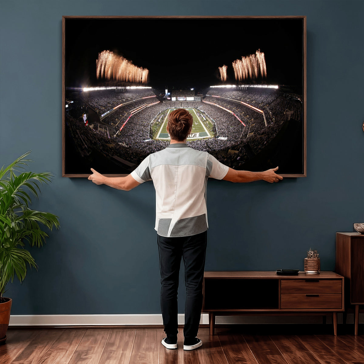 48893-MGV-CV-36X24 - Eagles Field Stadium Wall Art, Lincoln Financial Field