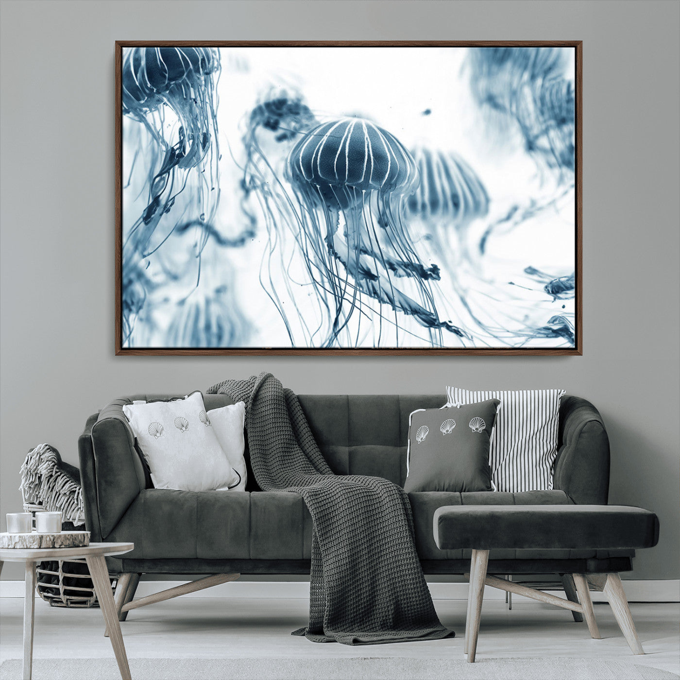 MGV-FC-36X24 - Abstract Jellyfish Canvas Print Wall Art