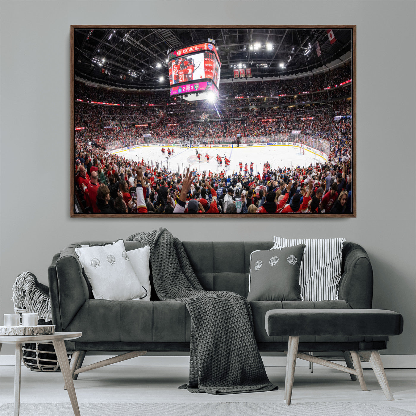 MGV-FC-36X24 - Amerant Bank Arena Wall Art Canvas Print - Basketball Arena Stadium Print