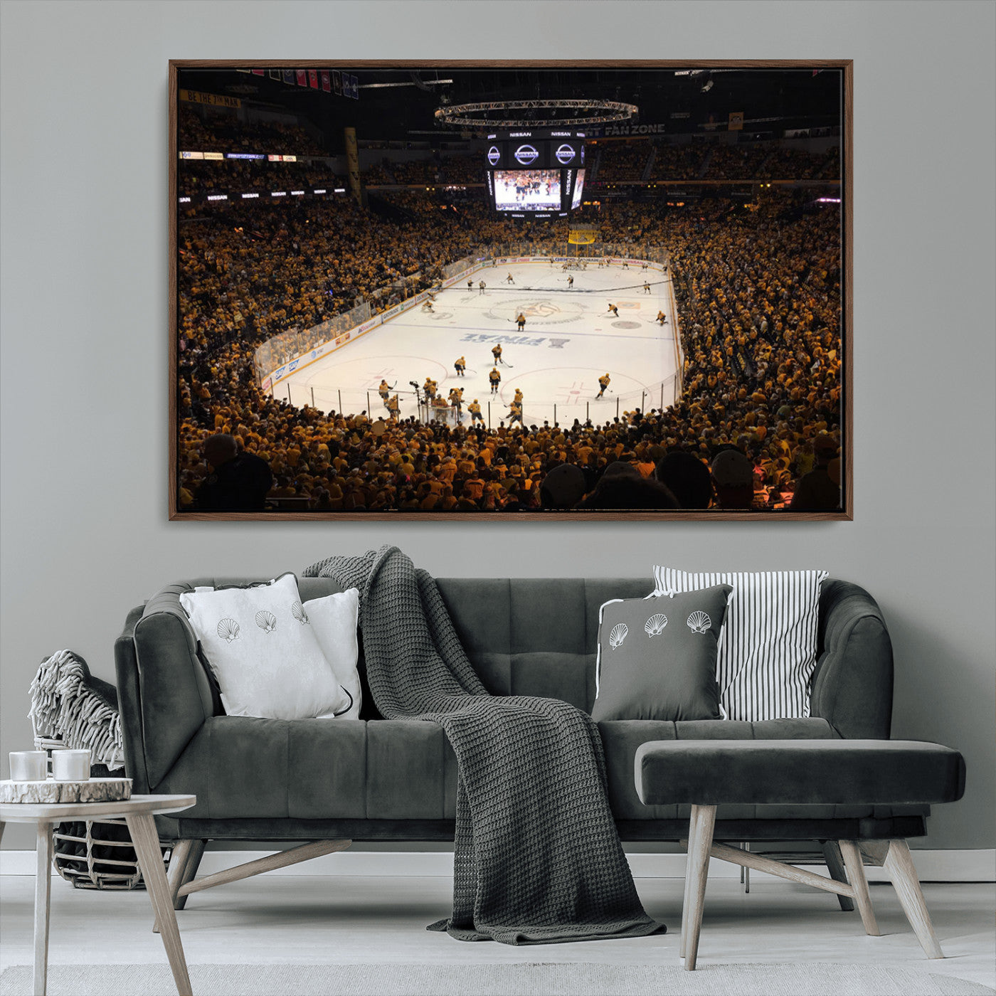MGV-FC-36X24 - Bridgestone Arena - Nashville Predators Hockey Team Print - Nashville Wall Art Canvas Print