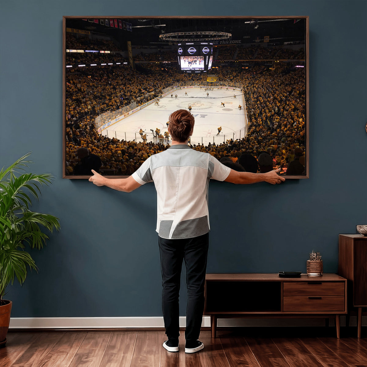 99407-MGV-CV-36X24 - Bridgestone Arena - Nashville Predators Hockey Team Print - Nashville Wall Art Canvas Print