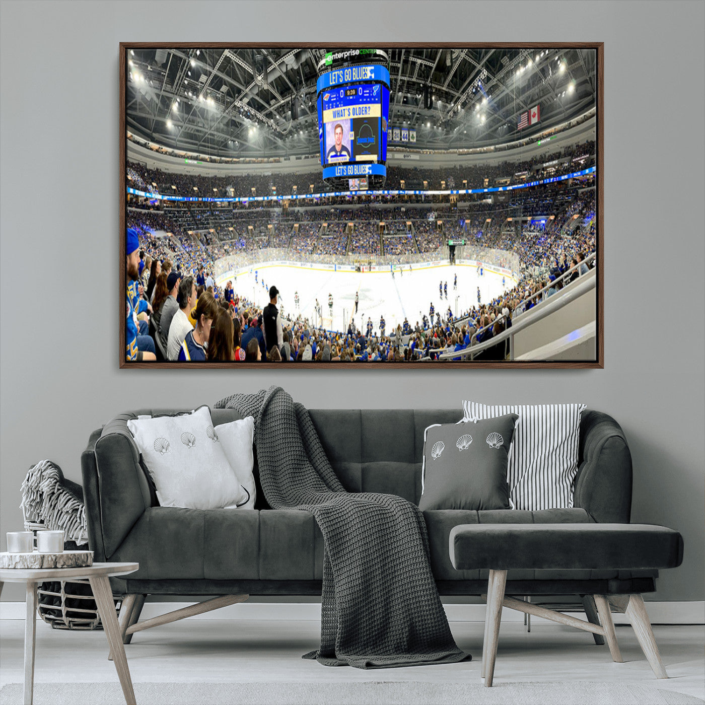 MGV-FC-36X24 - Enterprise Center | Missouri St. Louis Blues Ice Hockey Stadium Wall Art | Canvas Print | Ready to