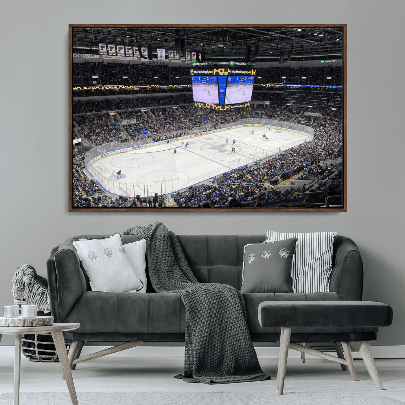 MGV-FC-36X24 - Enterprise Center Missouri St. Louis Blues Hockey Stadium Wall Art Canvas Print