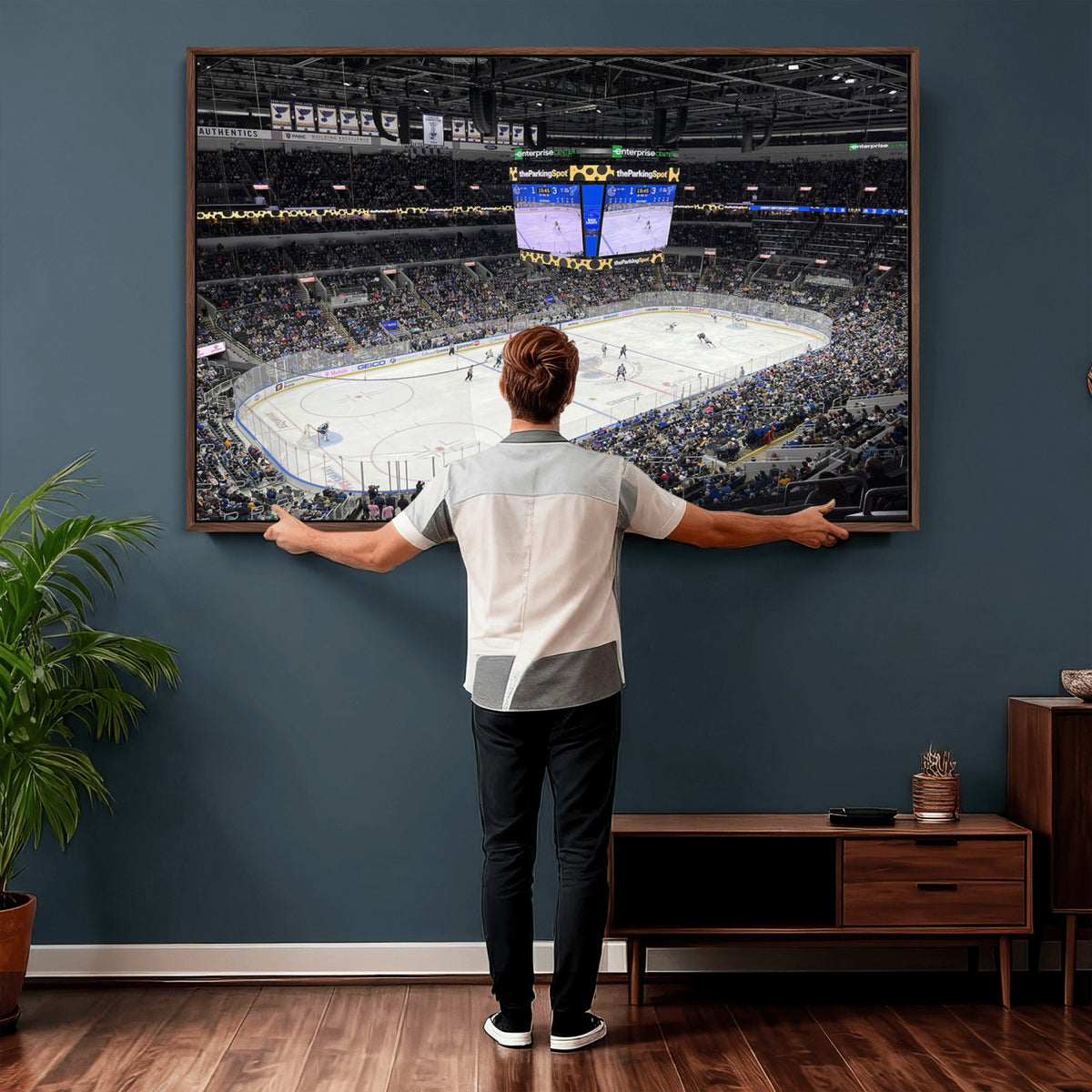 75222-MGV-CV-36X24 - Enterprise Center Missouri St. Louis Blues Hockey Stadium