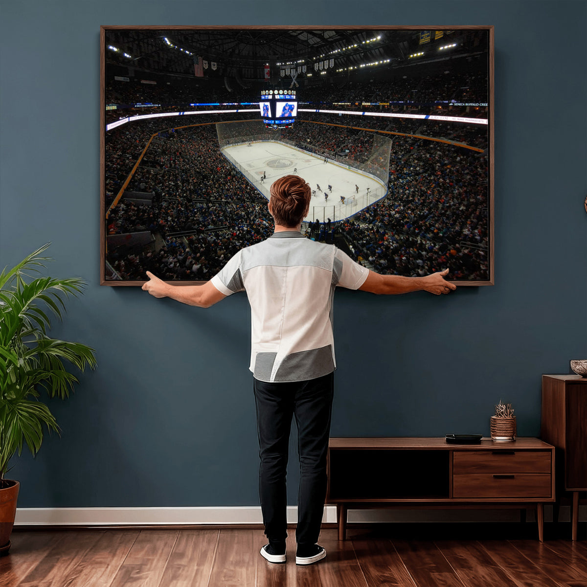 15132-MGV-CV-36X24 - KeyBank Center New York Buffalo Sabres Hockey Stadium Canvas