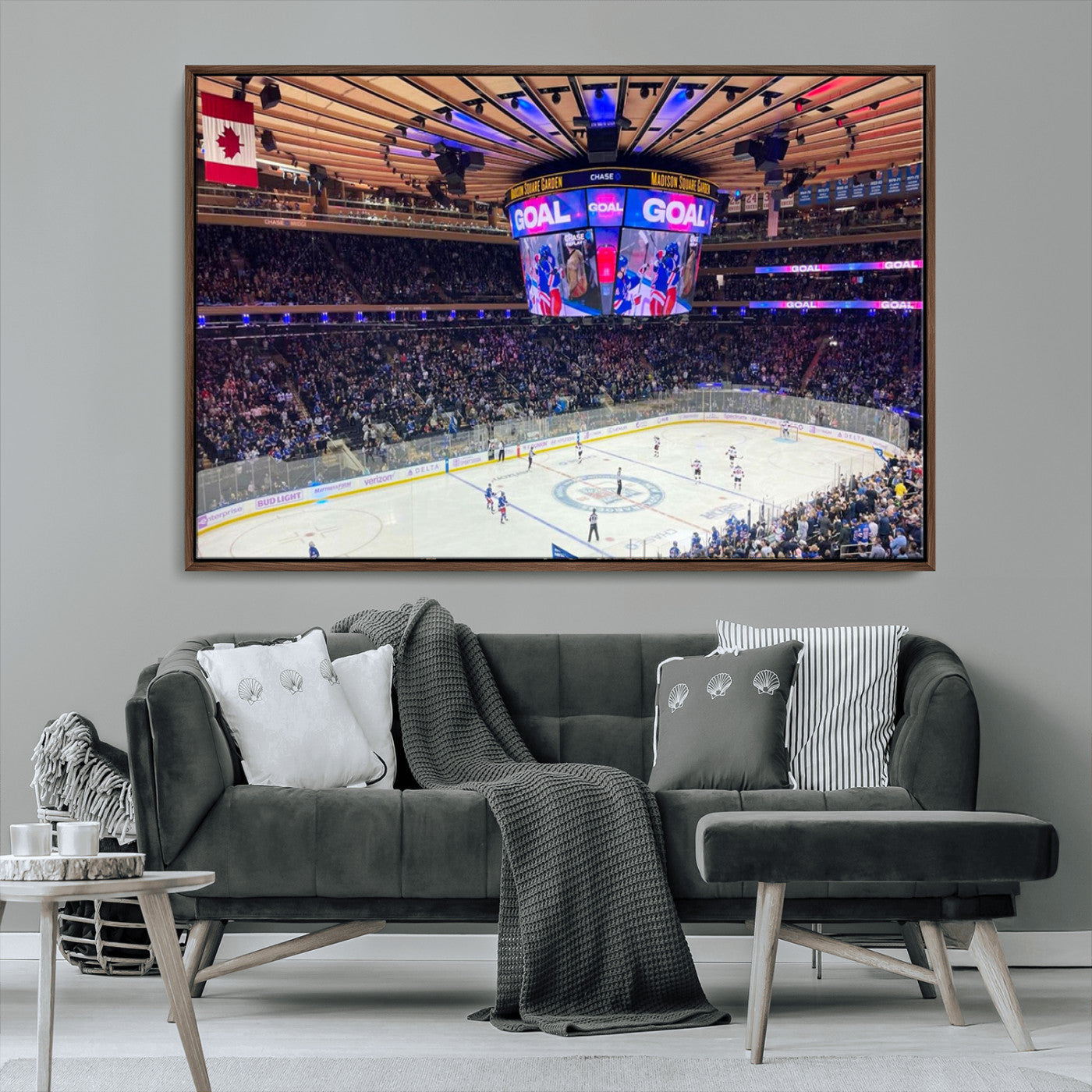 MGV-FC-36X24 - Madison New York Rangers Hockey Stadium Wall Art Canvas Print
