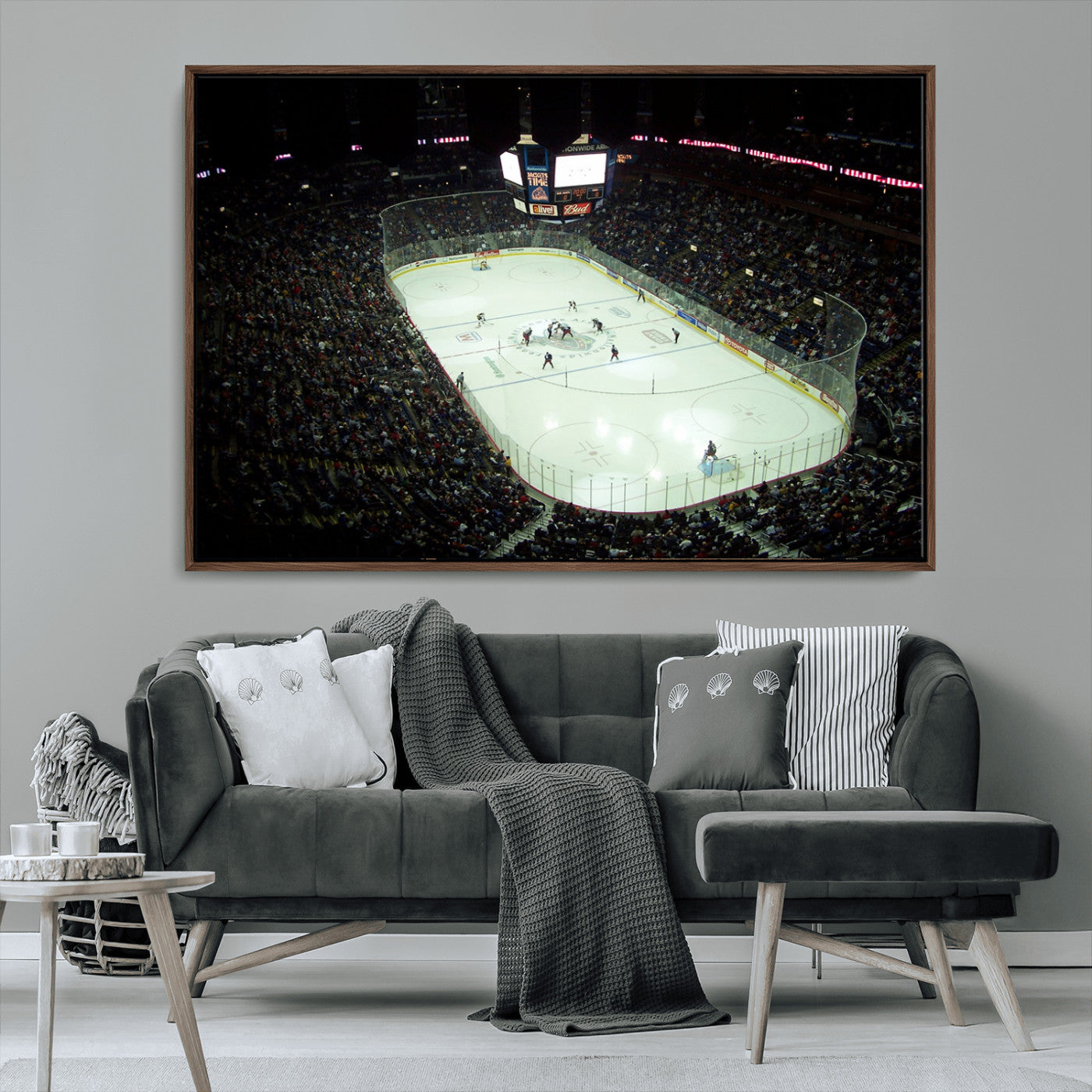 MGV-FC-36X24 - Nationwide Arena Ohio Columbus Blue Jackets Hockey Stadium Canvas Print Wall Art