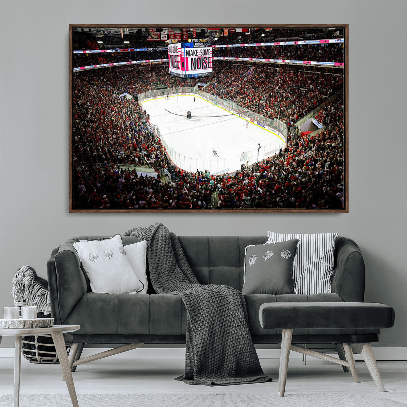 MGV-FC-36X24 - PNC Arena Raleigh North Carolina Hurricanes Hockey Stadium Wall Art Canvas, North Carolina