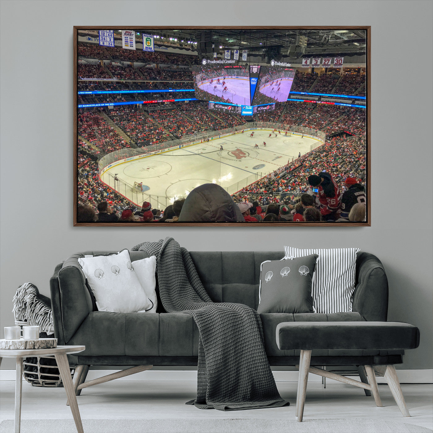 MGV-FC-36X24 - Prudential Center Newark New Jersey Devils Hockey Stadium, New Jersey Devils Hockey Stadium Canvas