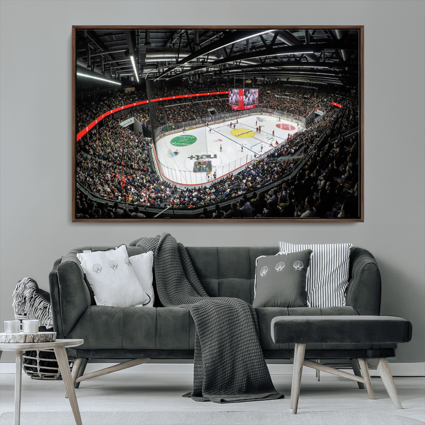 MGV-FC-36X24 - Vaudoise Lausanne Ice Hockey Arena Stadium Wall Art Canvas, Vaudoise Lausanne Ice Hockey Canvas