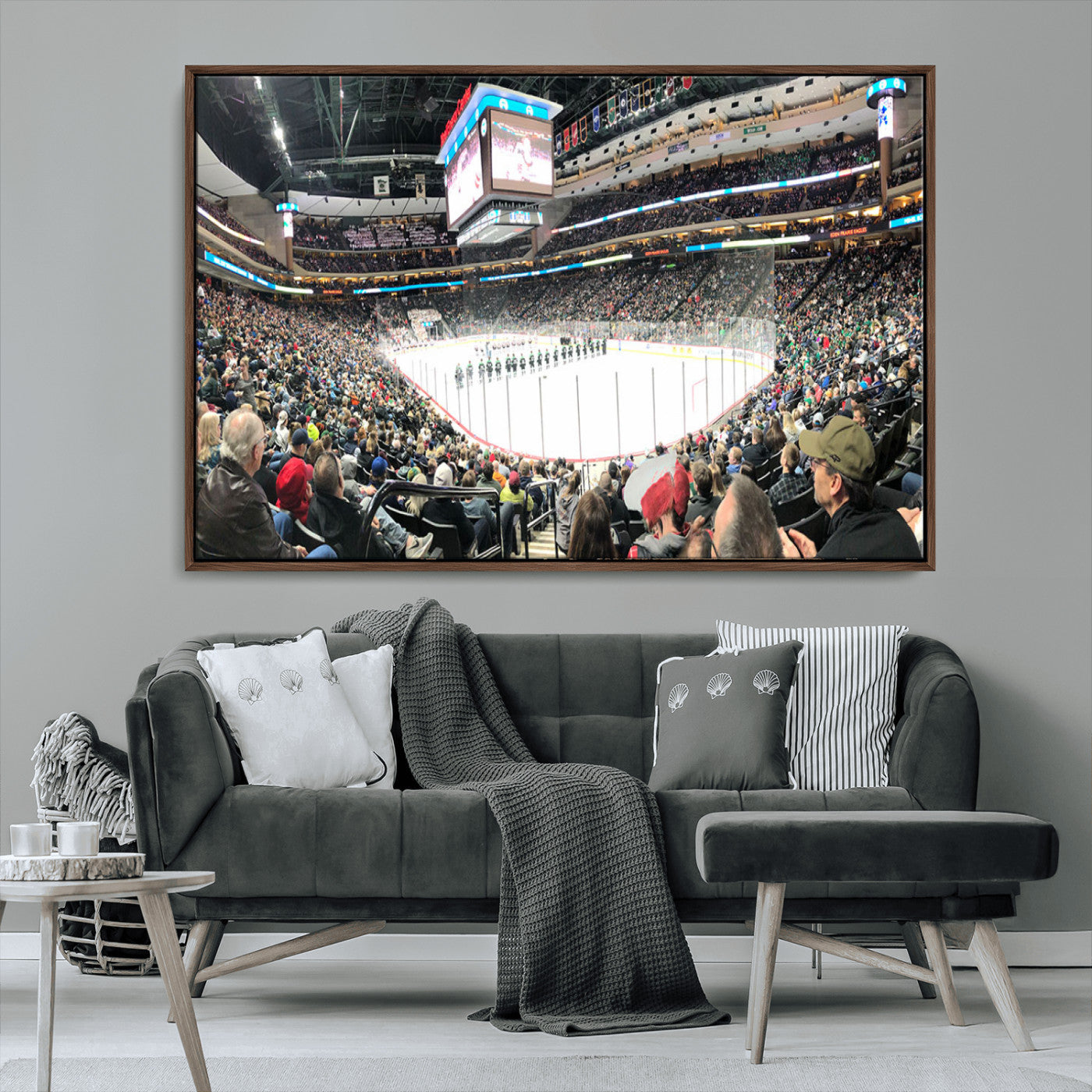 MGV-FC-36X24 - Xcel Energy Center St Paul Minnesota Wild Ice Hockey Stadium Canvas, Minnesota Wild Ice Hockey