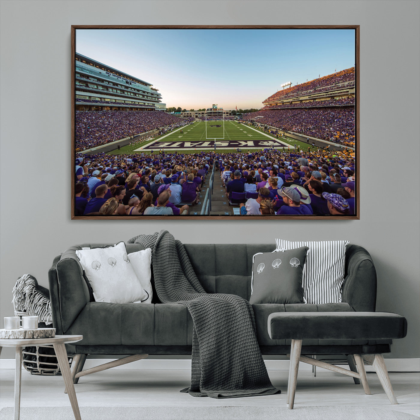 MGV-FC-36X24 - Kansas State University Wildcats Football Team Print - Manhattan Bill Snyder Family Football Stadium