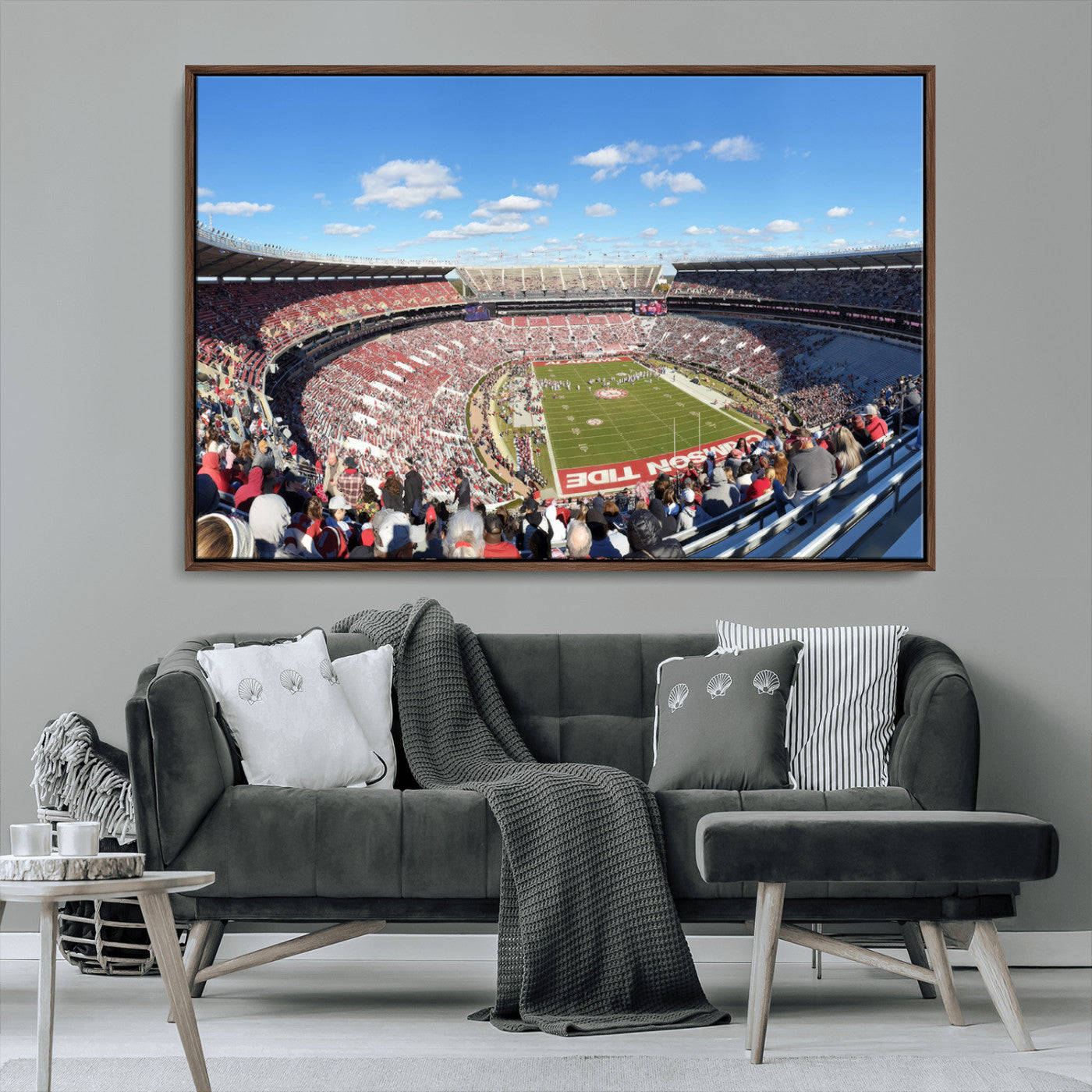 MGV-FC-36X24 - University of Alabama Crimson Tide Print Wall Art - Tuscaloosa Bryant-Denny Stadium Wall Art Canvas