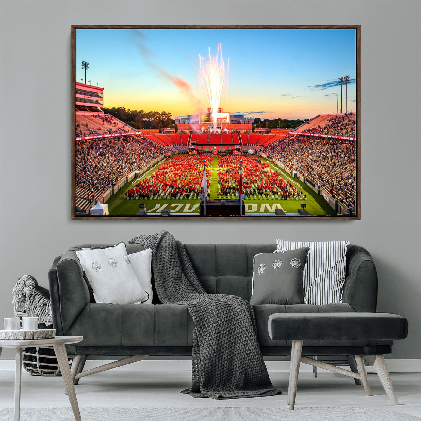 MGV-FC-36X24 - North Carolina State University Canvas Print, North Carolina State University Wolfpack Football Team