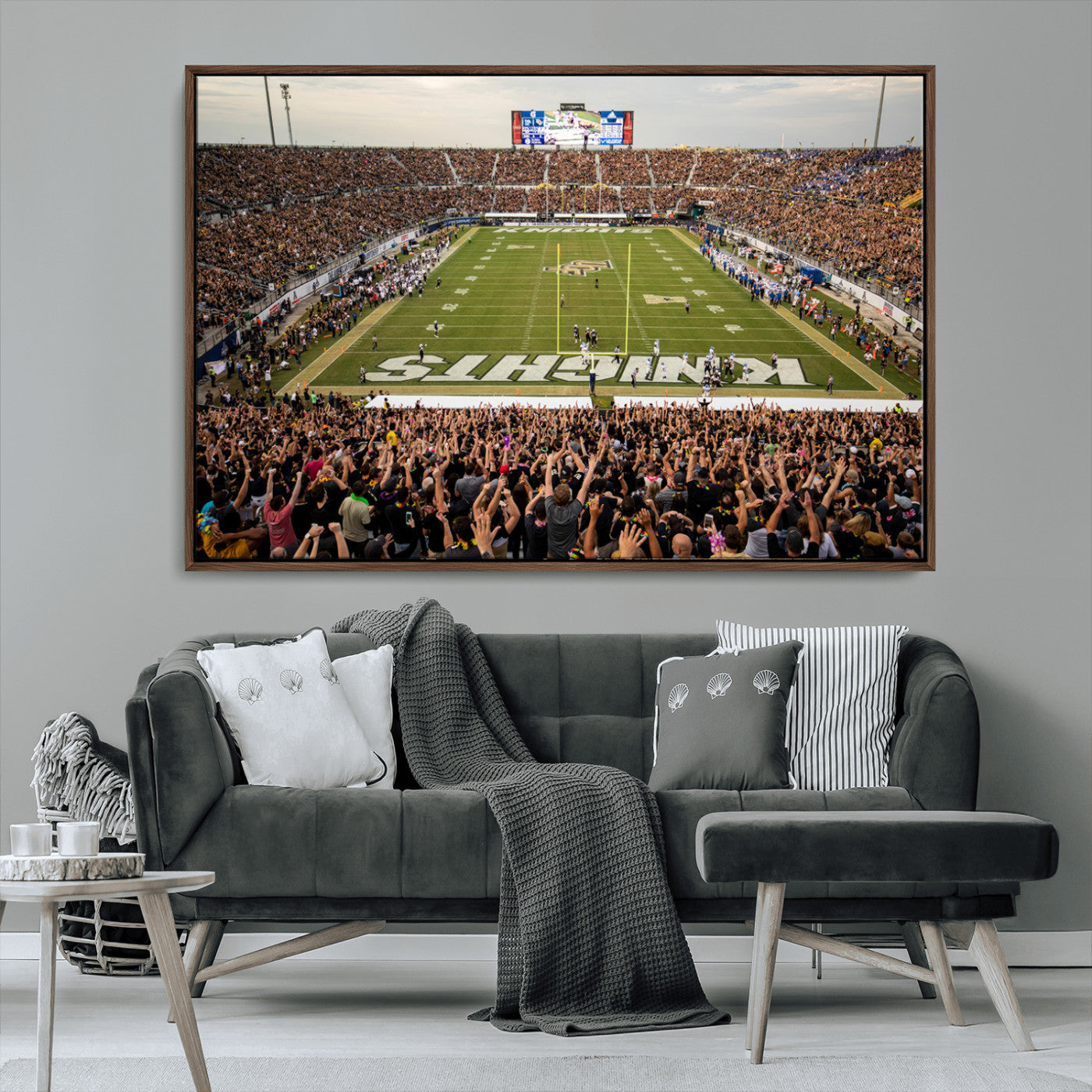 MGV-FC-36X24 - UCF Knights Football Team Print - Orlando FBC Mortgage Stadium Canvas Print