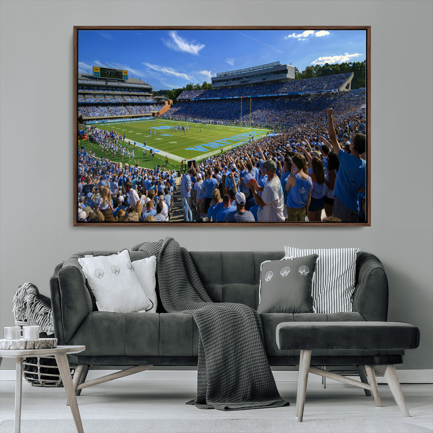 MGV-FC-36X24 - University of North Carolina Tar Heels Team Canvas Print - Chapel Hill Kenan Memorial Stadium Wall