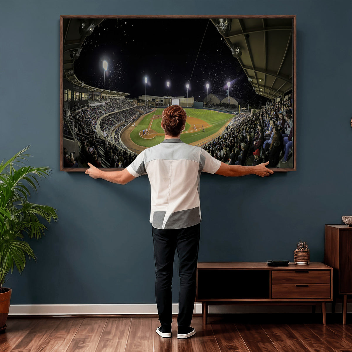 10262-MGV-CV-36X24 - Olsen Field at Blue Bell Park - Texas A&M Aggies Baseball Stadium Wall Art Canvas Print