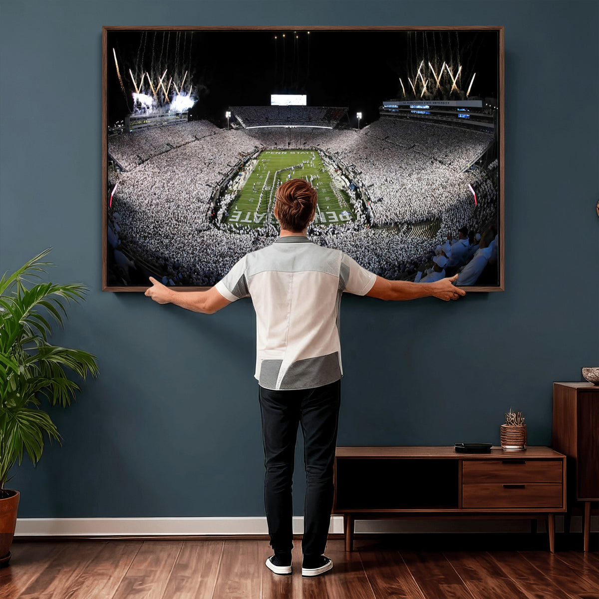 84537-MGV-CV-36X24 - Penn State Beaver Stadium Canvas Wall Art - Nittany Lions Football Print