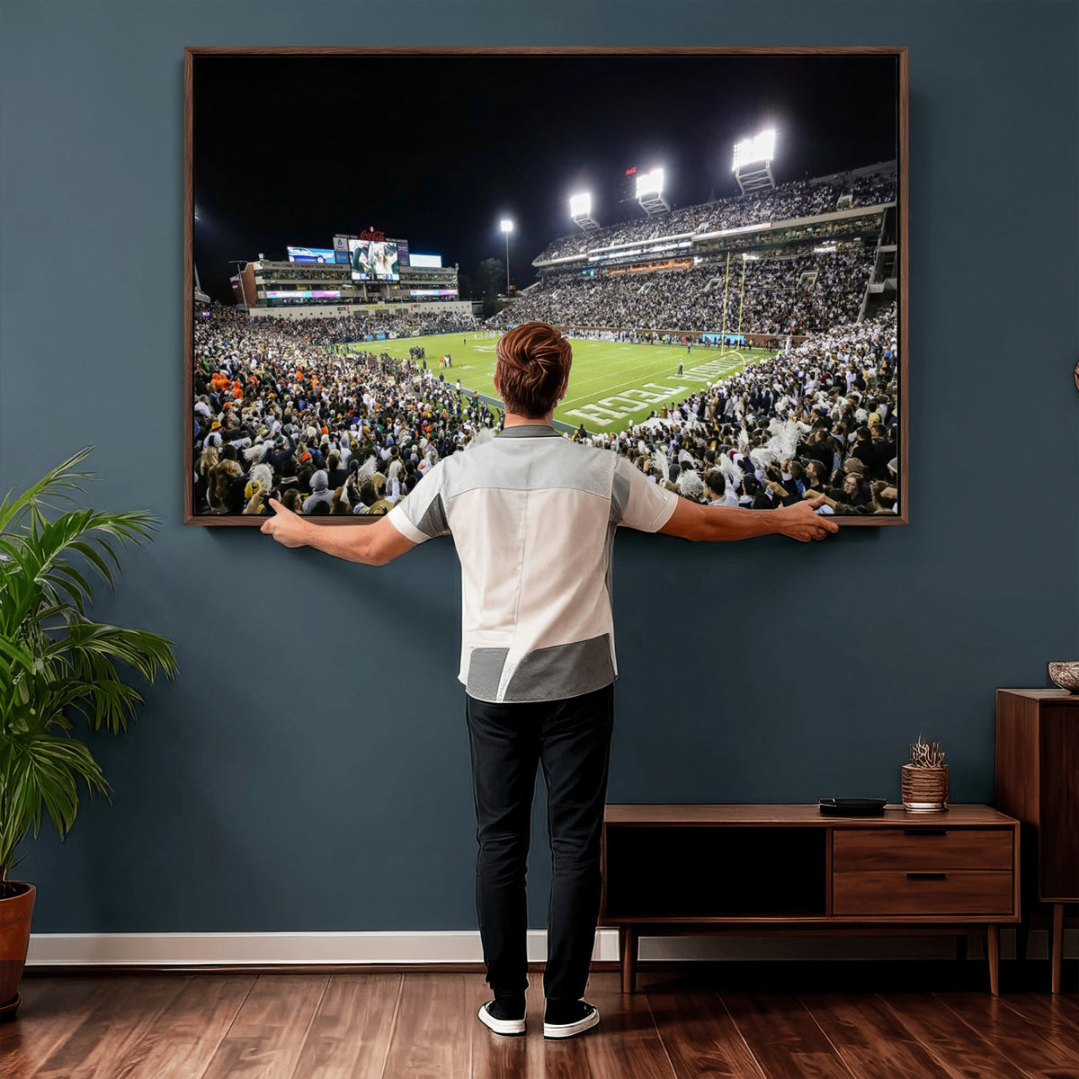 49339-MGV-CV-36X24 - Georgia Tech Yellow Jackets Football Team Print, Atlanta