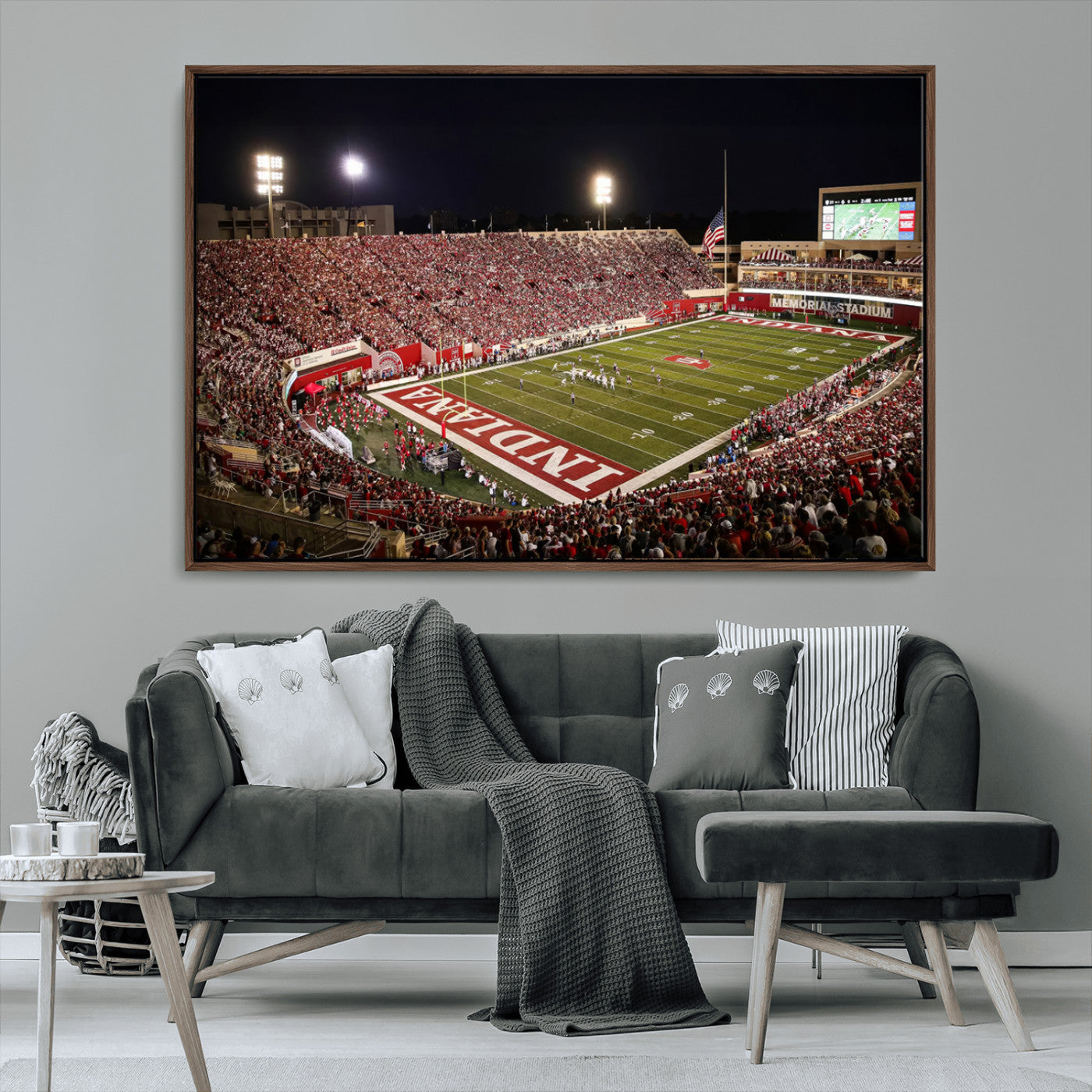MGV-FC-36X24 - Indiana University Hoosiers Football Team Print Canvas