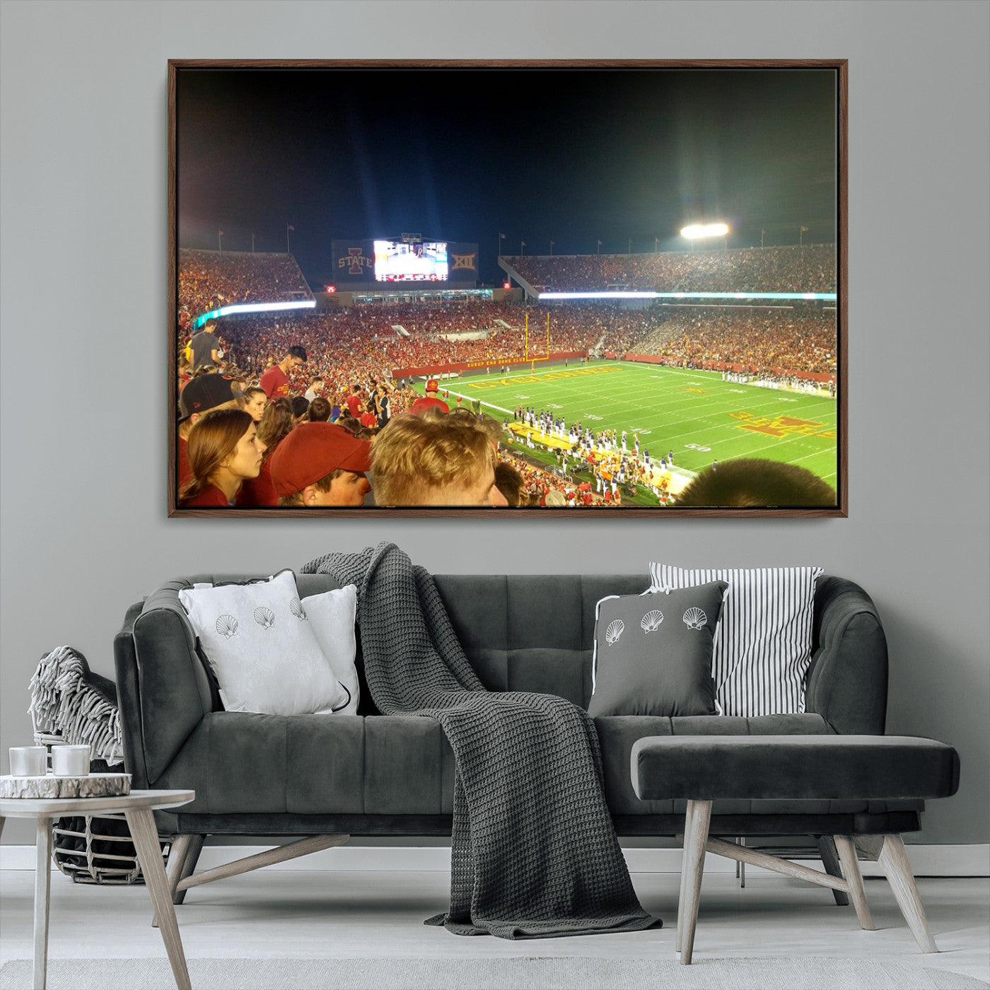 MGV-FC-36X24 - Iowa State University Cyclones Art Print, Football Team Print - Jack Trice Stadium Ames Wall Art