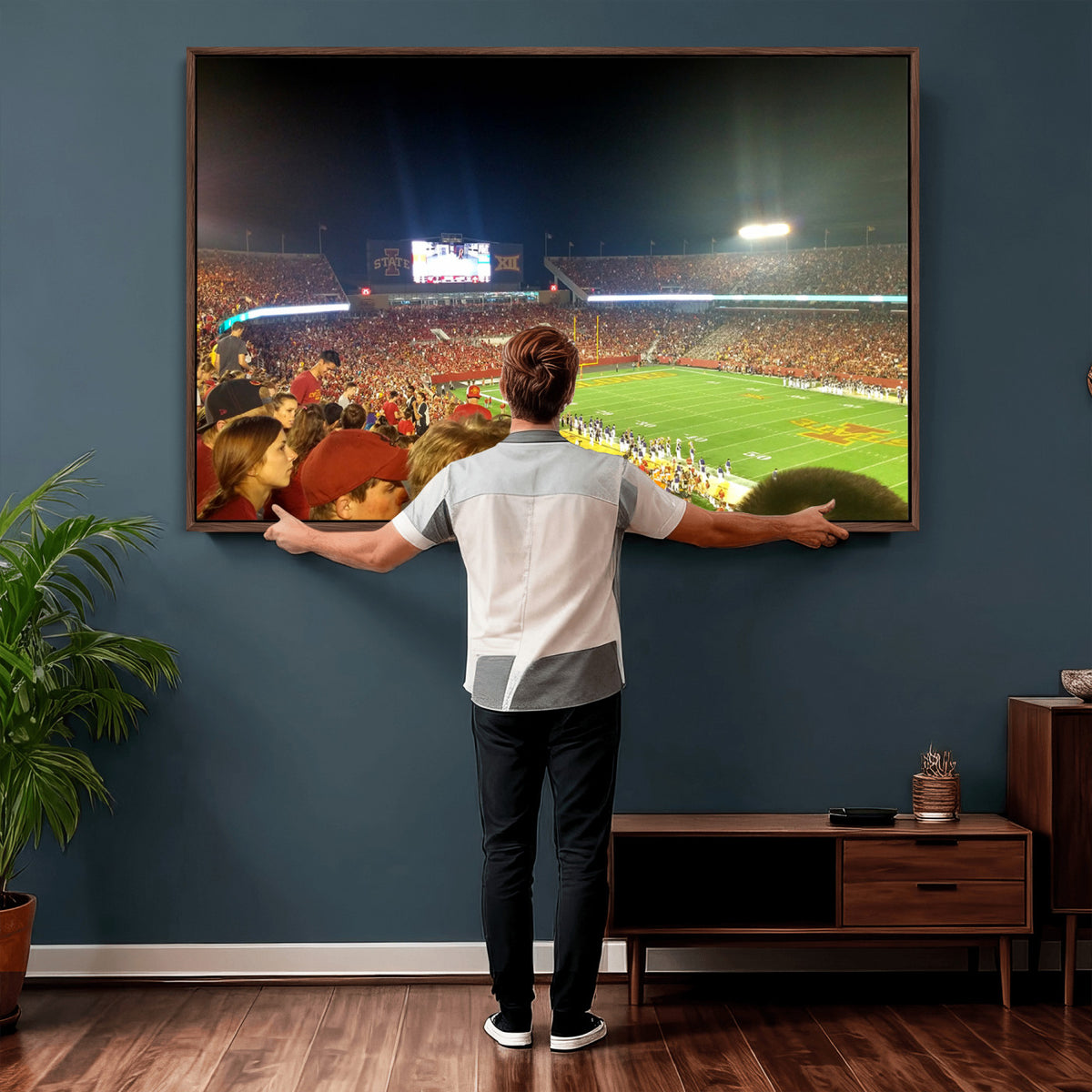 94319-MGV-CV-36X24 - Iowa State University Cyclones Art Print, Jack Trice Stadium Ames