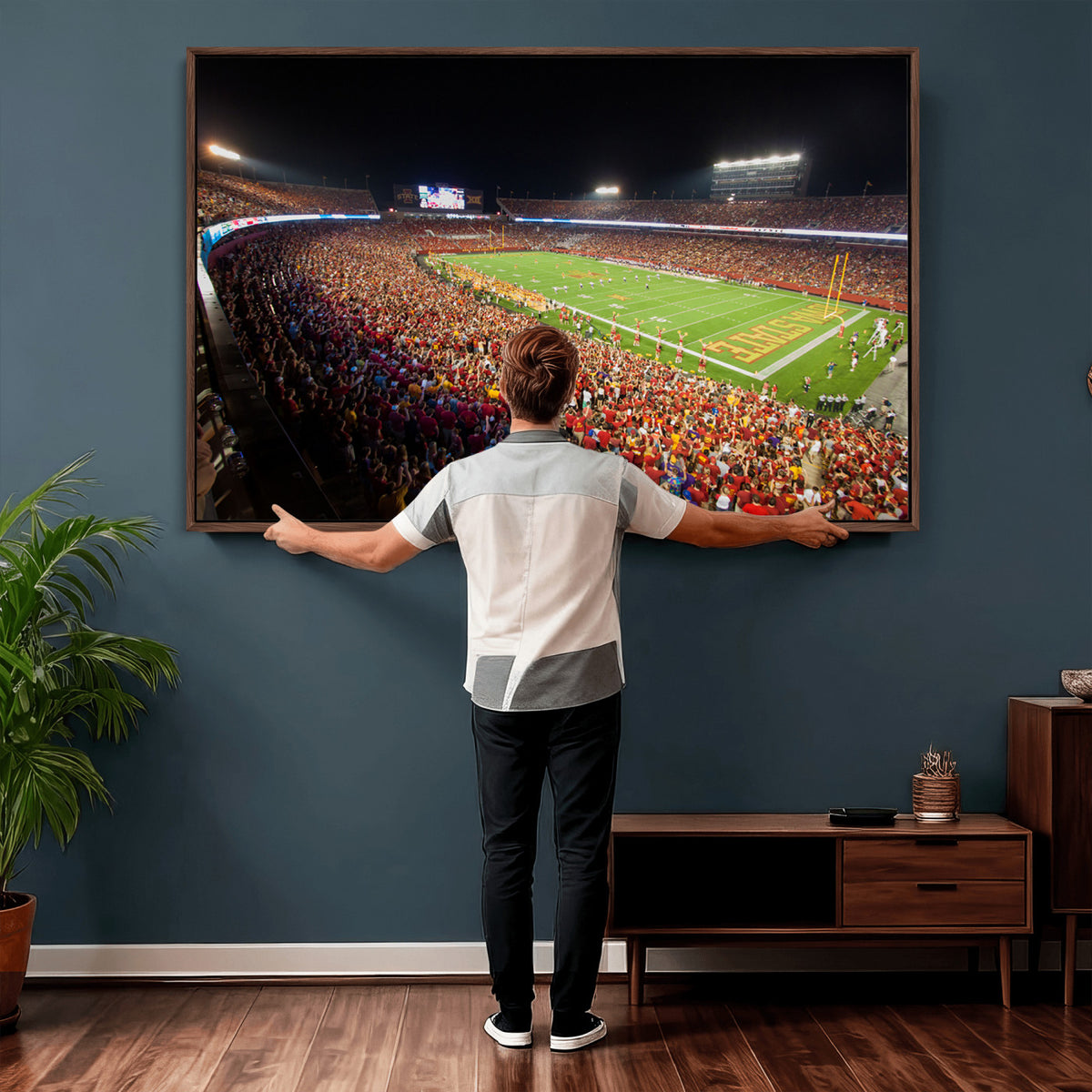 35139-MGV-CV-36X24 - Iowa State University Cyclones Canvas Print, Jack Trice Stadium