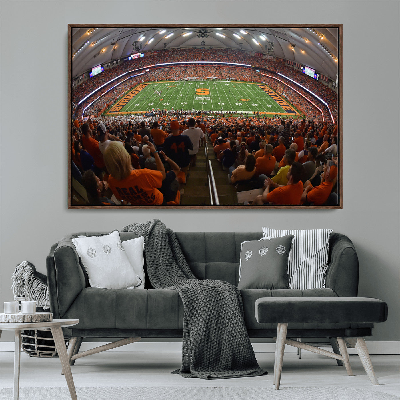 MGV-FC-36X24 - Syracuse University Orange Football Canvas Print, Football Team Print - Syracuse JMA Wireless Dome