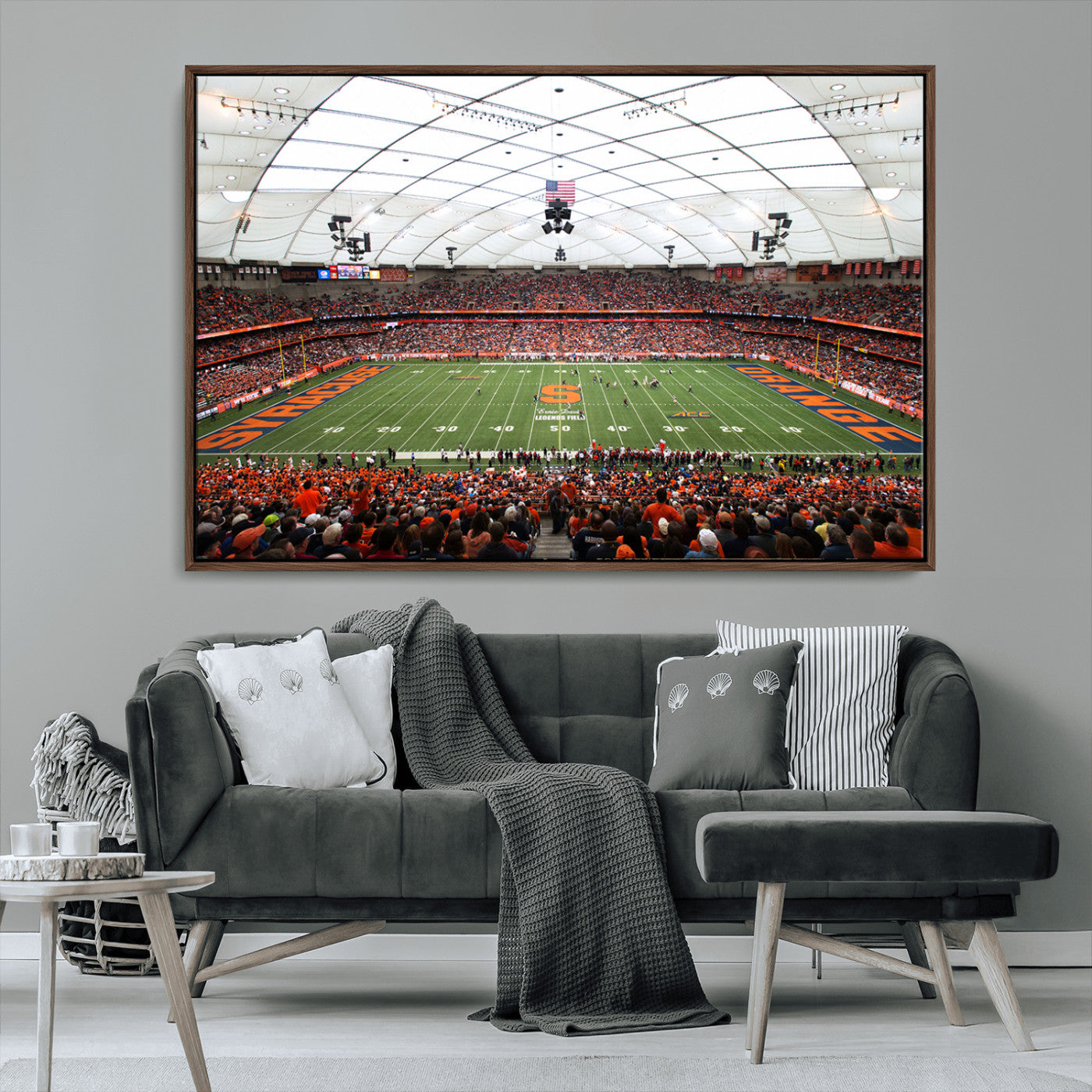 MGV-FC-36X24 - Syracuse University Orange Football Team Print - Syracuse JMA Wireless Dome Wall Art Canvas Print