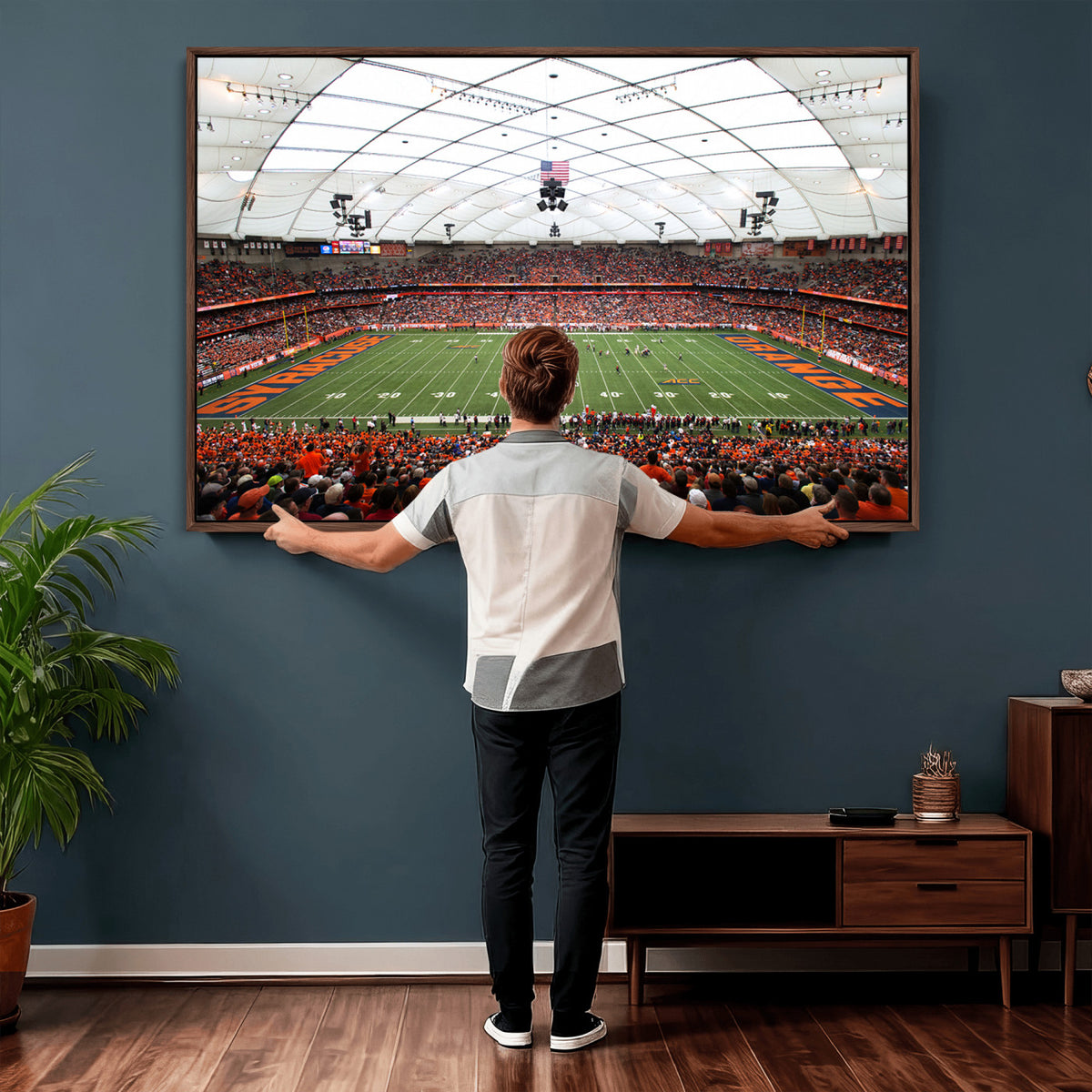 78104-MGV-CV-36X24 - Syracuse University Orange Football Team Print, Syracuse