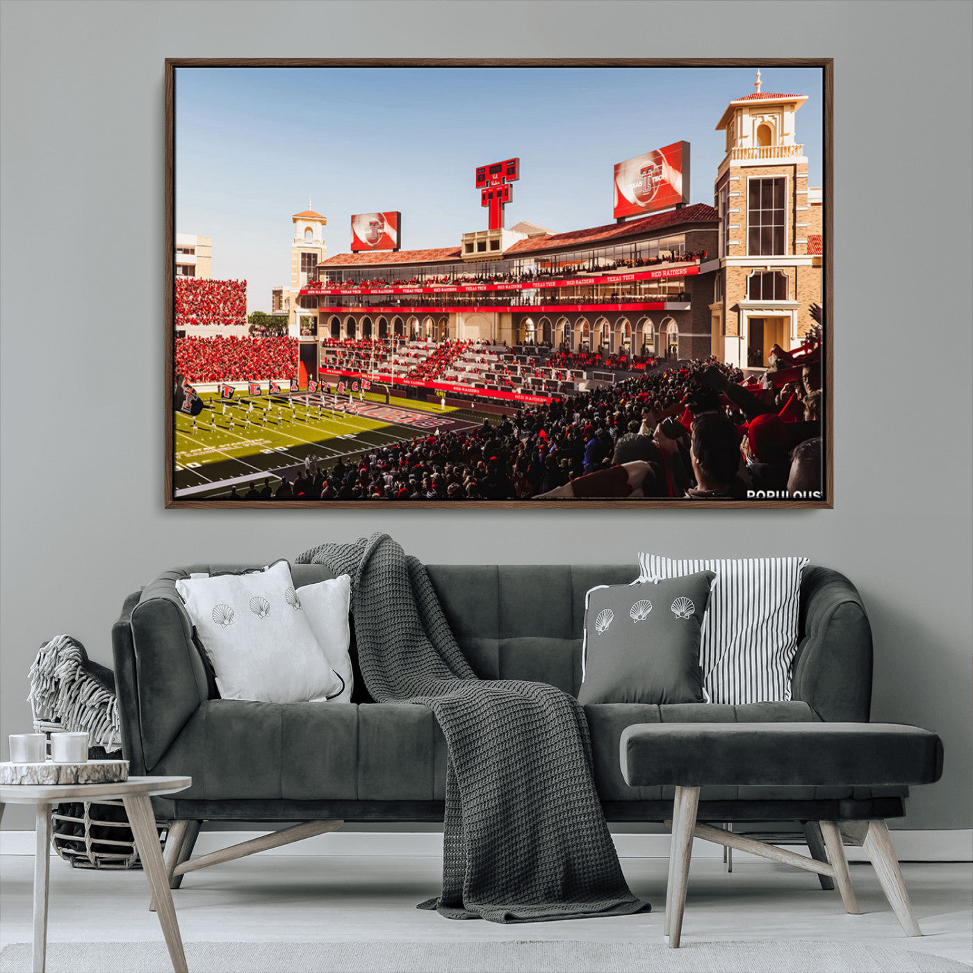MGV-FC-36X24 - Jones AT&T Stadium Texas Tech Red Raiders Wall Art | Large Att Stadium Canvas Print | College