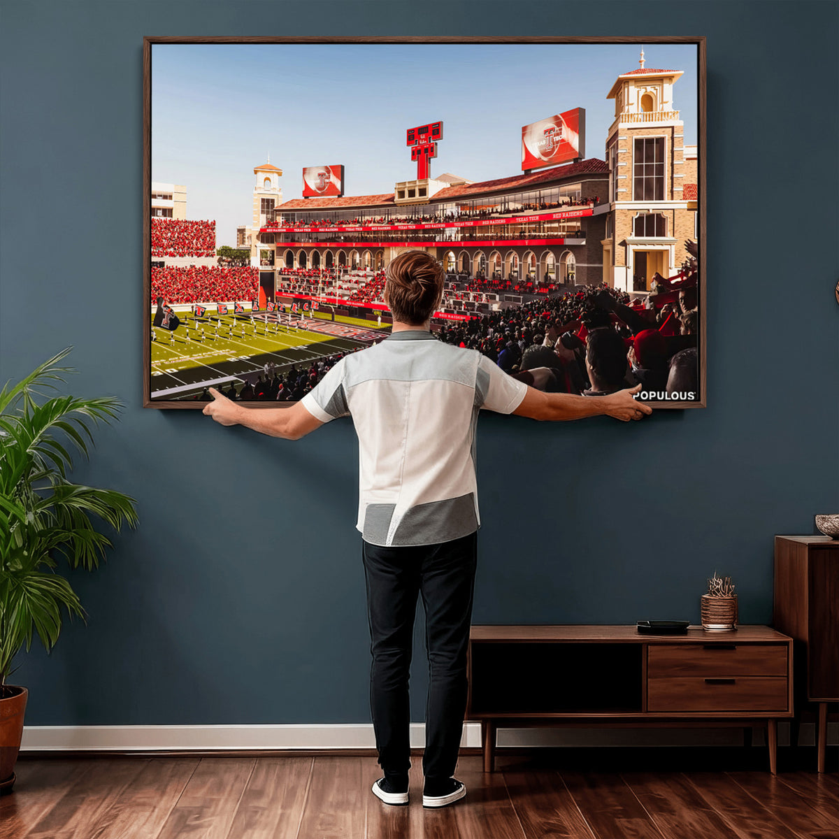 89744-MGV-CV-36X24 - Jones AT&T Stadium Texas Tech Red Raiders Wall Art