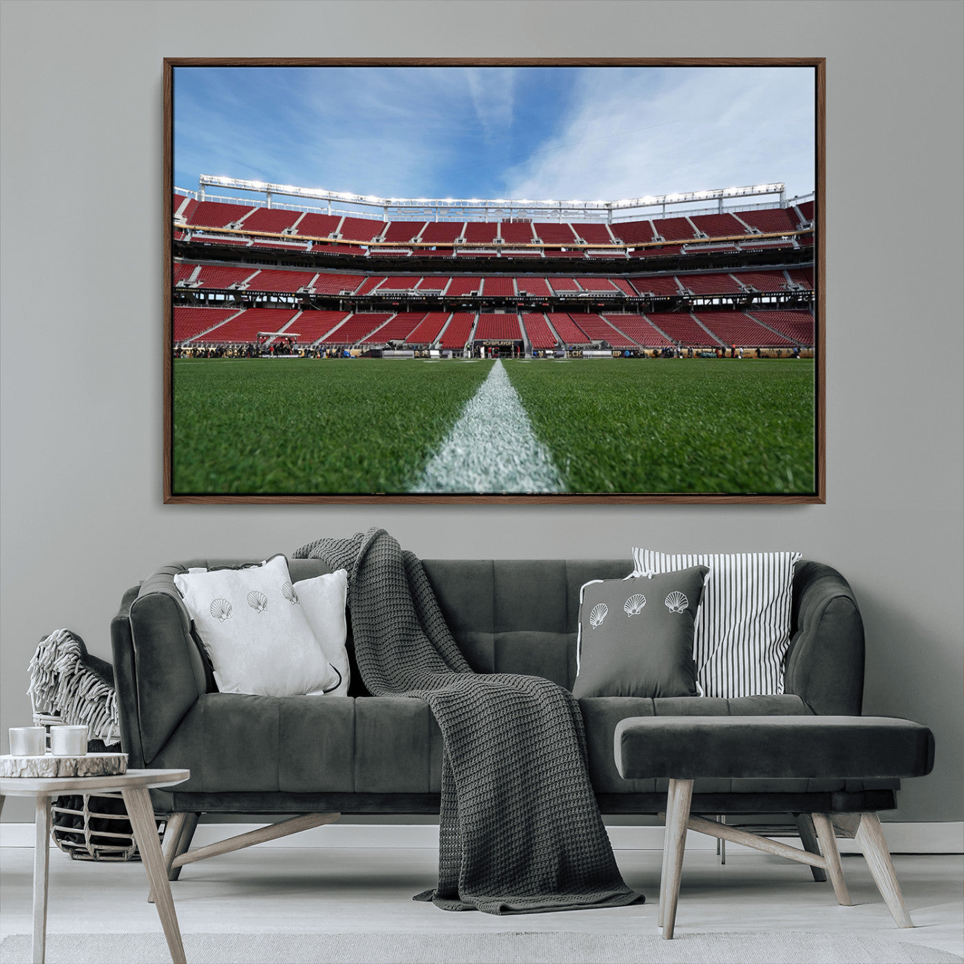 MGV-FC-36X24 - University of Tulsa Golden Hurricane Football Team Print - Tulsa H.A. Chapman Stadium Wall Art