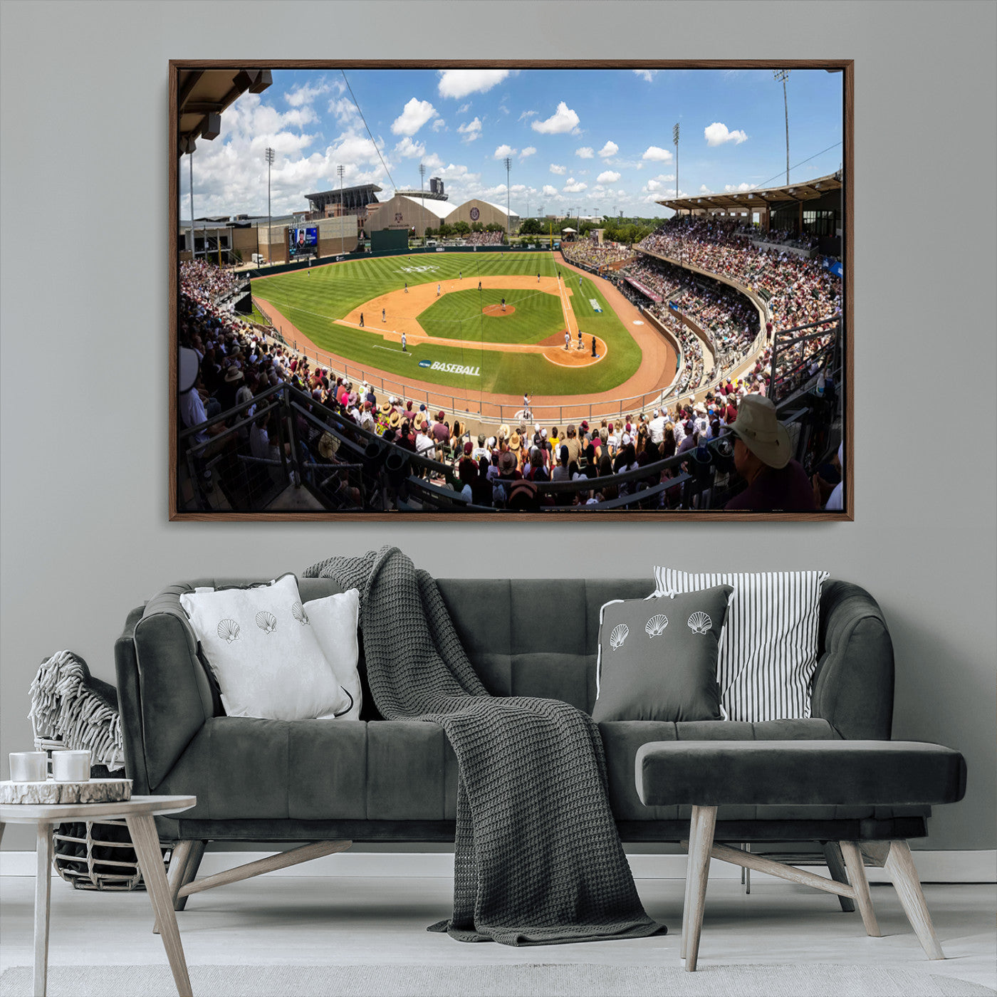 MGV-FC-36X24 - The Texas A&M University Aggies Athletics Team Print - College Station Kyle Field Wall Art Canvas