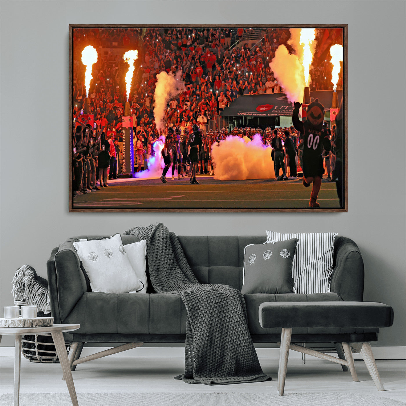 MGV-FC-36X24 - The University of Texas at San Antonio Roadrunners Football Team Print - San Antonio Alamodome Wall