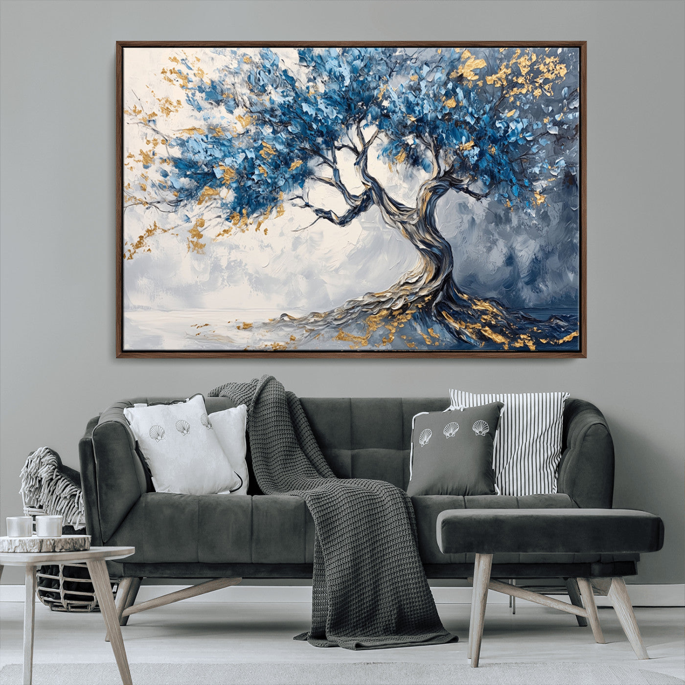 MGV-FC-36X24 - Abstract Tree Painting Canvas Wall Art | Tree of Life Painting Wall Art Canvas Print