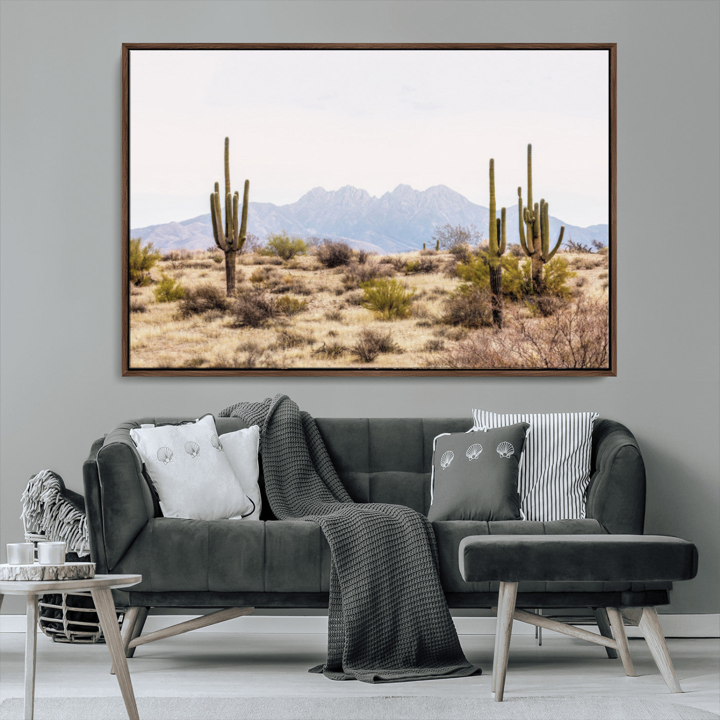 MGV-FC-36X24 - Arizona Desert Wall Art Print | Arizona Desert Canvas Print with Saguaro Cacti | Southwestern