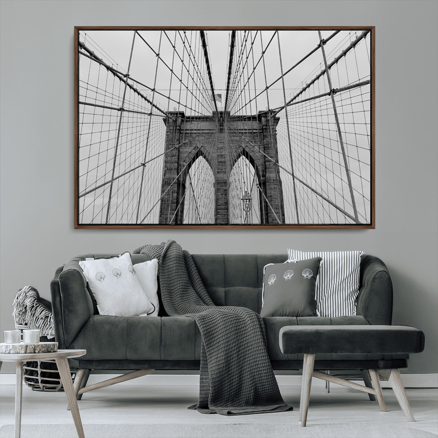 MGV-FC-36X24 - Large Brooklyn Bridge Wall Art Canvas Print