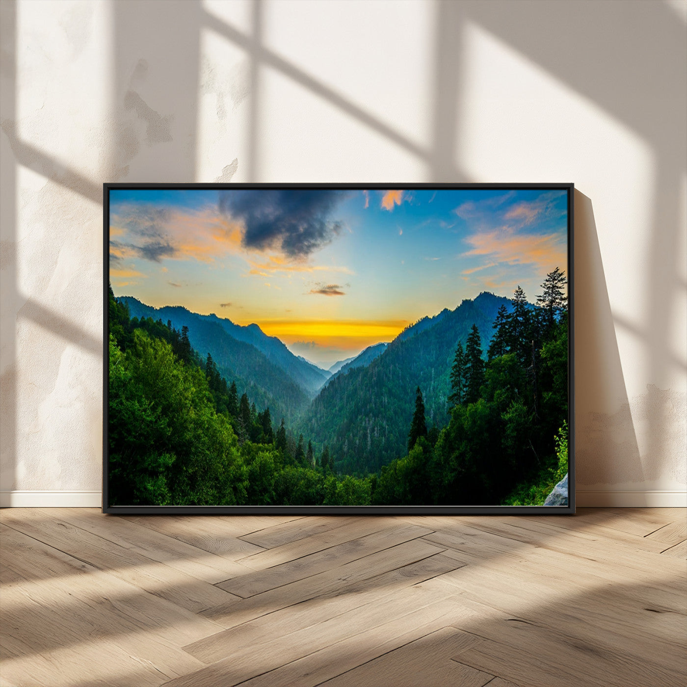 MGV-FC-36X24 - Green Forest Wall Art Canvas Print