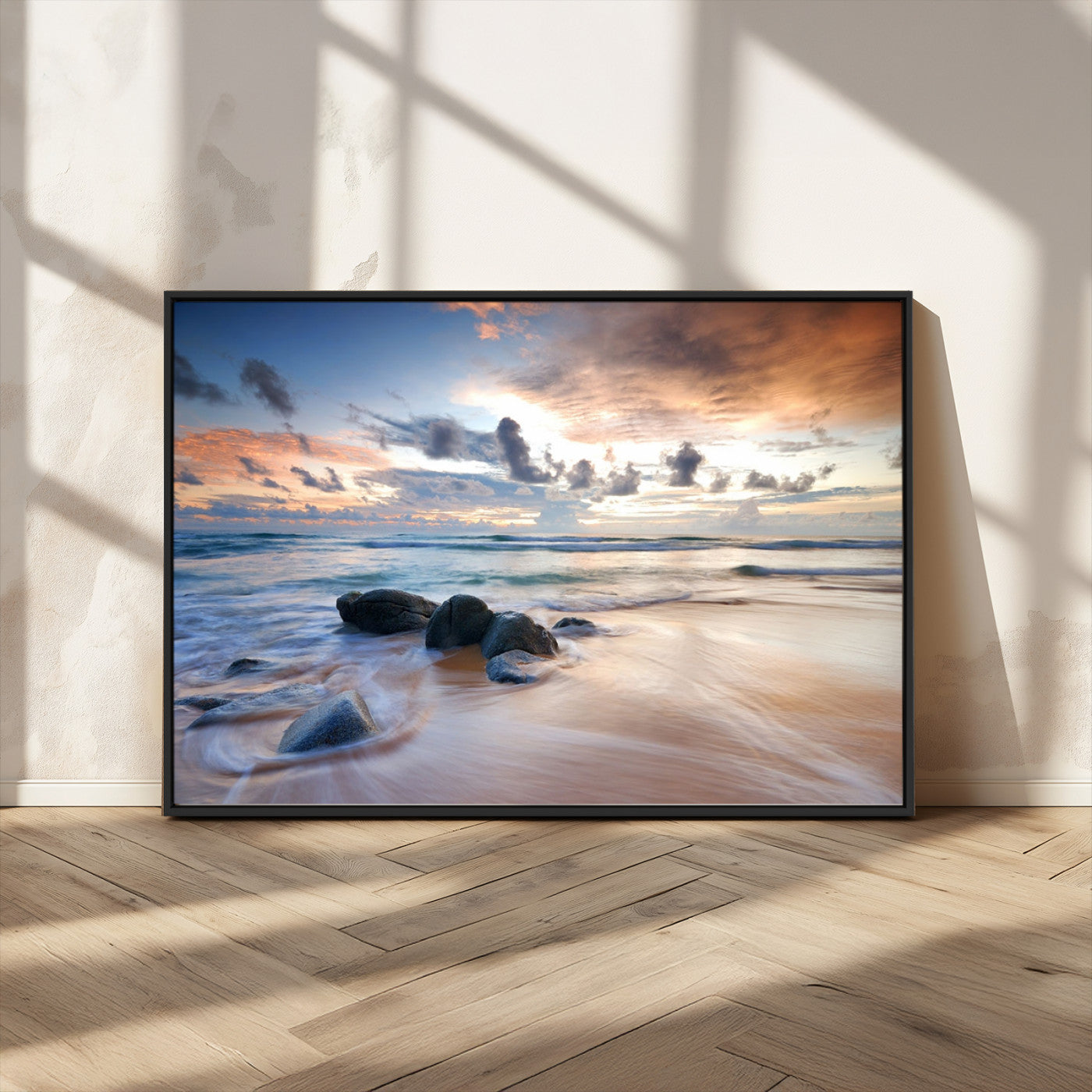 MGV-FC-36X24 - Serene Weather On The Beach Wall Art Canvas Print