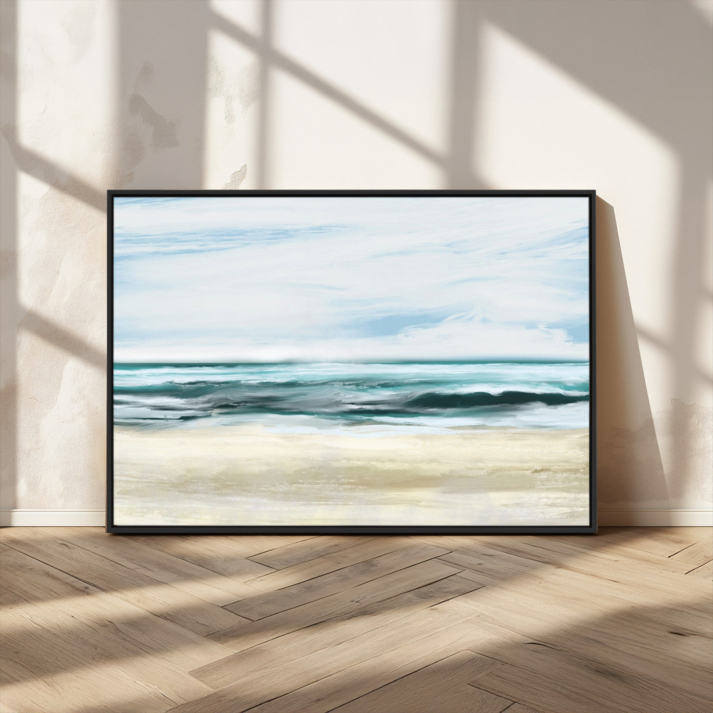-Ocean Abstract Wall Art Canvas Print
